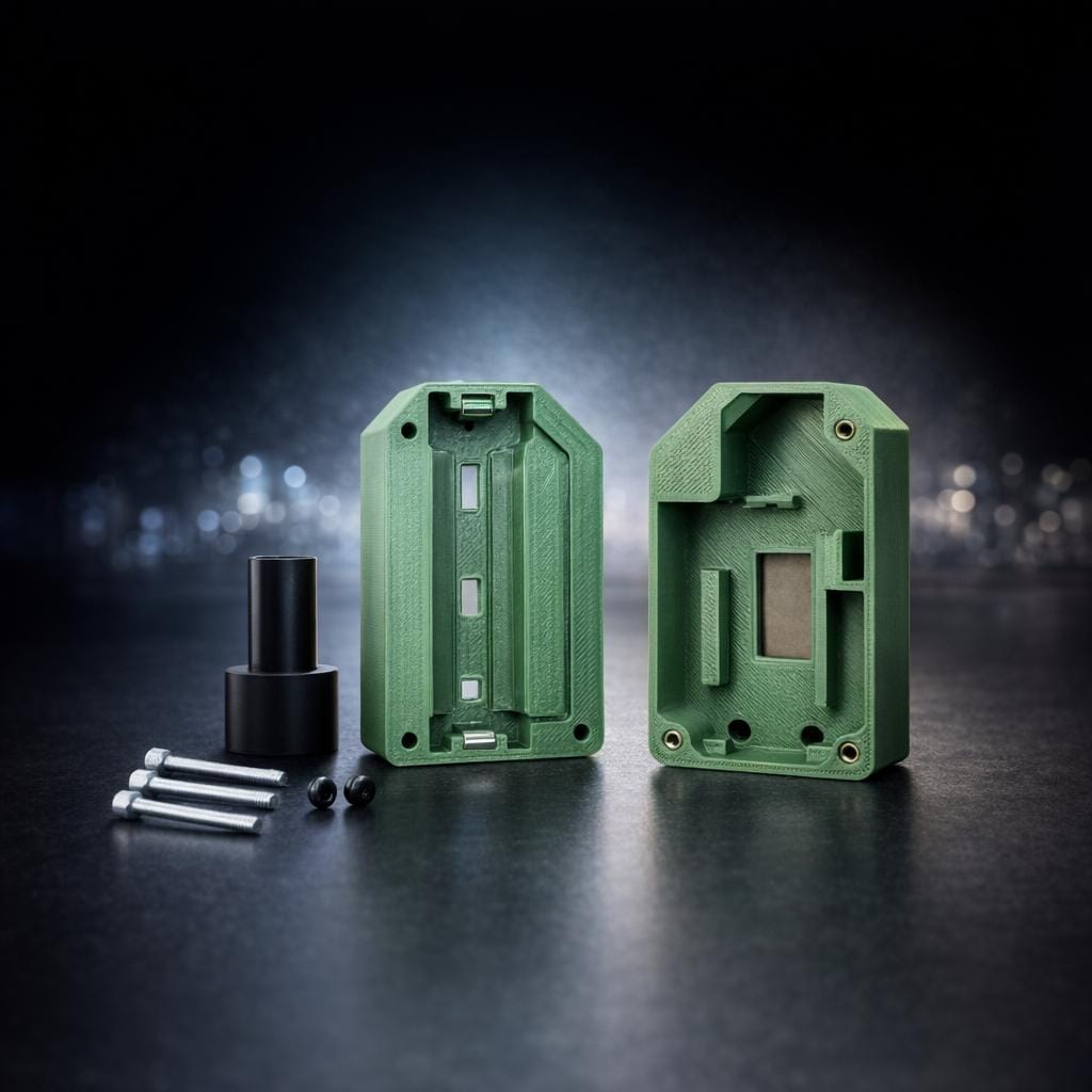 Compact Meshtastic / MeshCore Case for Heltec V3/V4 | Portable LoRa Mesh Node Enclosure