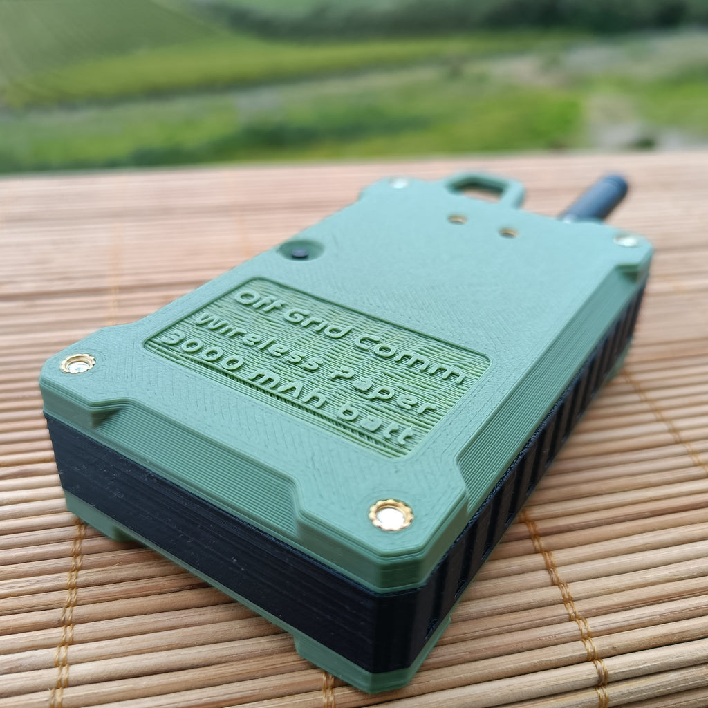 Reliable off-grid communication with this Heltec Wireless Paper Meshtastic node. Includes InkHUD UI, durable 3D printed housing, and extended battery life with 3000mAh capacity.